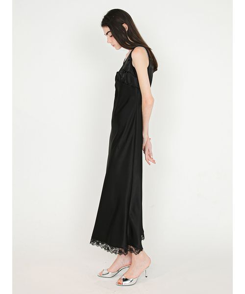 SORIN(ソリン )の「Satin Back Open Dress/サテン バックオープンドレス(ワンピース・レディース・ピンク/ブラック・36/38)」の14枚目の写真