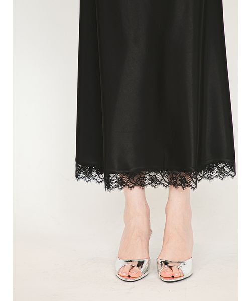 SORIN(ソリン )の「Satin Back Open Dress/サテン バックオープンドレス(ワンピース・レディース・ピンク/ブラック・36/38)」の18枚目の写真