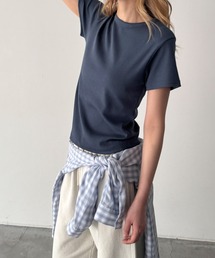 CANAL JEAN（キャナルジーン）の「El mar　リブコンパクトTシャツ（Tシャツ/カットソー・レディース）」