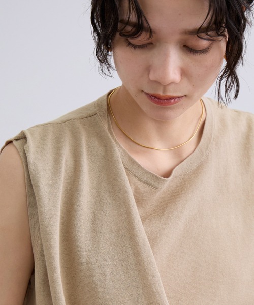 SALON adam et rope'(サロン アダム エ ロペ)の「【WEB限定】ストール付きマルチWAYノースリニット/夏服・オフィスカジュアル(ニット/セーター・レディース・グレー/ネイビー/ベージュ系その他・FREE)」の15枚目の写真