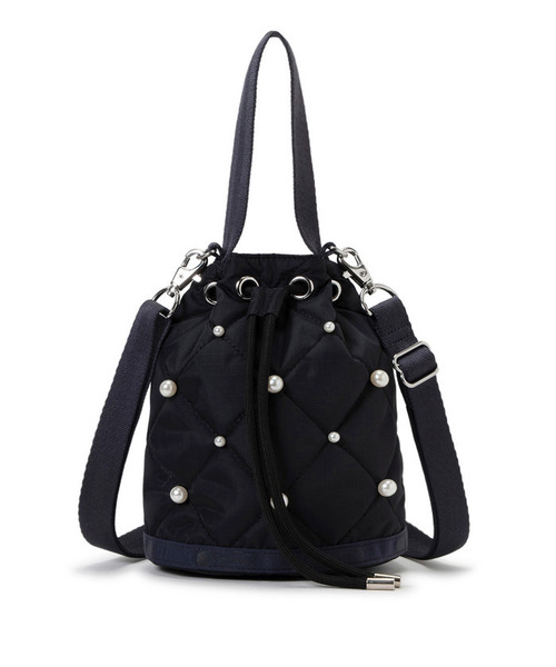 LeSportsac(レスポートサック)の「DRAWST BUCKET W PEARLS ディープシーパール(ショルダーバッグ・レディース・ブルー・FREE)」の4枚目の写真