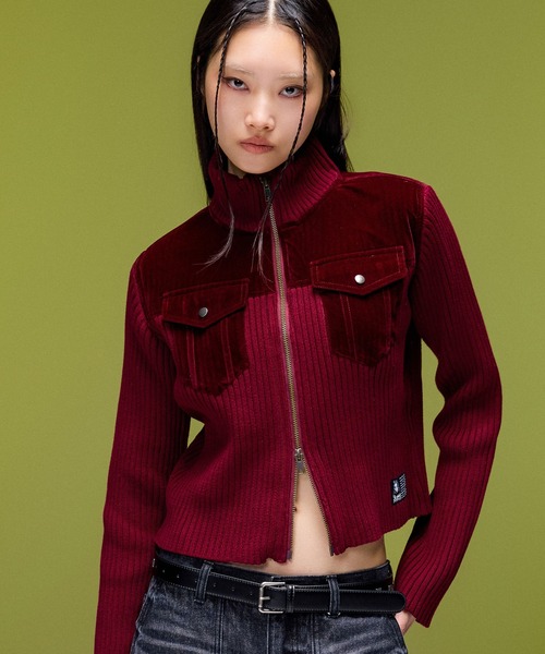 X-girl(エックスガール)の「METAL LOGO STUDDED FAUX LEATHER BELT(ベルト・レディース・ブラウン/ブラック・ONE SIZE)」の8枚目の写真