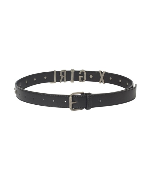 X-girl(エックスガール)の「METAL LOGO STUDDED FAUX LEATHER BELT(ベルト・レディース・ブラウン/ブラック・ONE SIZE)」の18枚目の写真