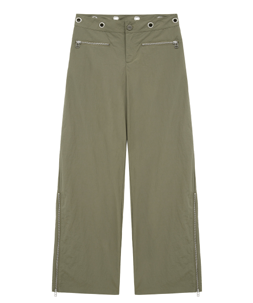 Midnight Move(ミッドナイトムーブ)の「strap ny pants (khaki)(その他パンツ・レディース・その他・SMALL/MEDIUM)」の2枚目の写真