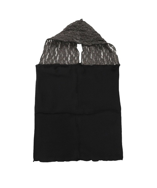 BASERANGE（ベースレンジ）の「BASERANGE / ベースレンジ：NEHRU HALTER TOP：TONT-LA-SU25[ANN]（Tシャツ/カットソー・レディース・ブラック・S）」の8枚目の写真