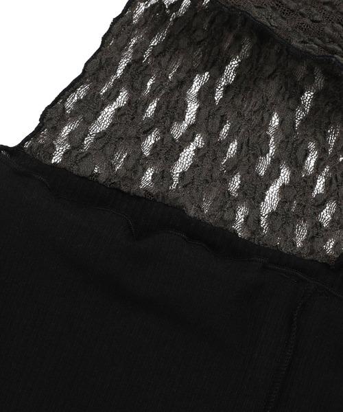 BASERANGE（ベースレンジ）の「BASERANGE / ベースレンジ：NEHRU HALTER TOP：TONT-LA-SU25[ANN]（Tシャツ/カットソー・レディース・ブラック・S）」の7枚目の写真