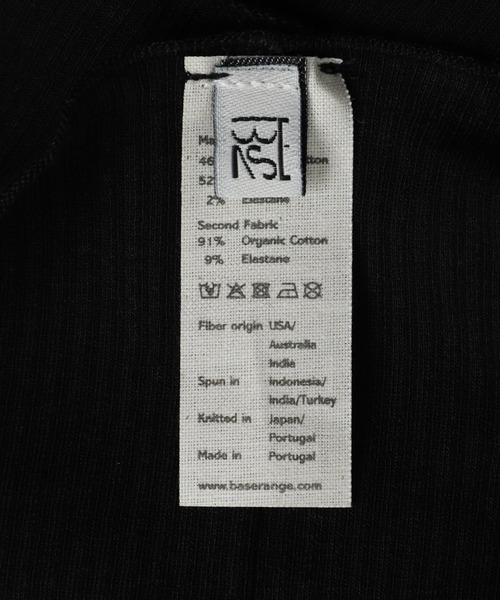 BASERANGE（ベースレンジ）の「BASERANGE / ベースレンジ：NEHRU HALTER TOP：TONT-LA-SU25[ANN]（Tシャツ/カットソー・レディース・ブラック・S）」の6枚目の写真