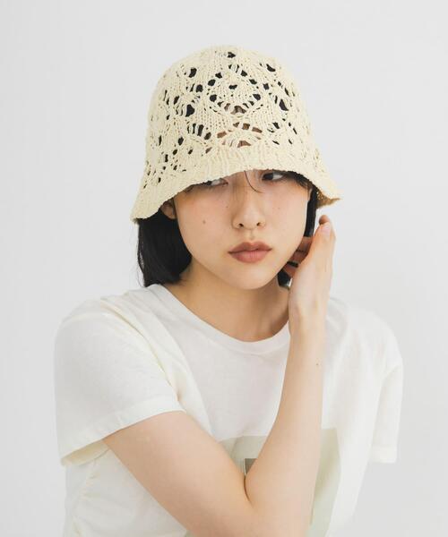 KBF（ケイビーエフ）の「クロシェベルHAT（ハット・レディース・ブラック/ベージュ系その他・ONE）」の3枚目の写真