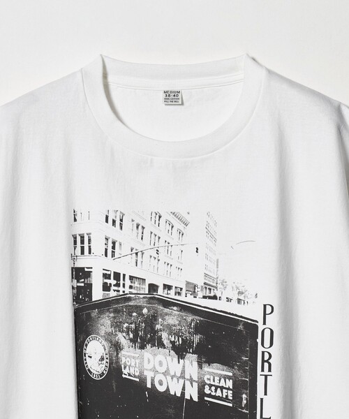 FILL THE BILL(フィルザビル)の「【別注】<FILL THE BILL>PORTLAND T/ポートランド Tシャツ(Tシャツ/カットソー・メンズ・ブラック/ホワイト・2/1)」の4枚目の写真
