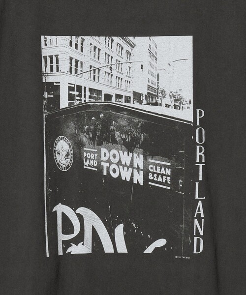 FILL THE BILL(フィルザビル)の「【別注】<FILL THE BILL>PORTLAND T/ポートランド Tシャツ(Tシャツ/カットソー・メンズ・ブラック/ホワイト・2/1)」の9枚目の写真