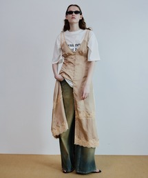 Sleeveless Lingerie-Style Dress/ノースリーブランジェリーワンピ