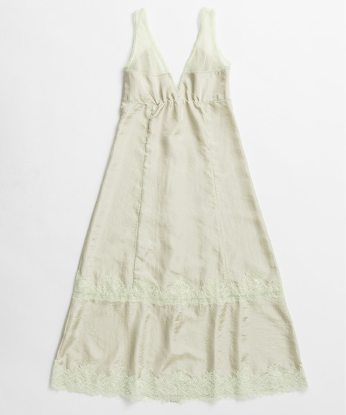 MAISON SPECIAL（メゾンスペシャル）の「Sleeveless Lingerie-Style Dress/ノースリーブランジェリーワンピ（ワンピース・レディース・ミント/ベージュ/ブラック・36/38）」の11枚目の写真