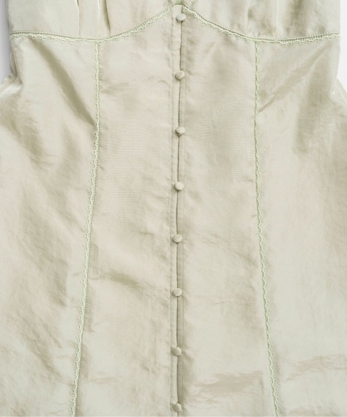 MAISON SPECIAL（メゾンスペシャル）の「Sleeveless Lingerie-Style Dress/ノースリーブランジェリーワンピ（ワンピース・レディース・ミント/ベージュ/ブラック・36/38）」の17枚目の写真