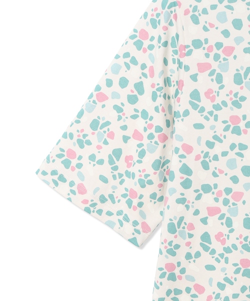 DECOY SINCE 1981(デコイシンスイチキュウハチイチ)の「【in Bloomコラボ】ひやさら総柄Tシャツ【接触冷感・UVカット・オーガニックコットンブレンド】(Tシャツ/カットソー・レディース・グリーン/オレンジ・L/LL/M)」の16枚目の写真