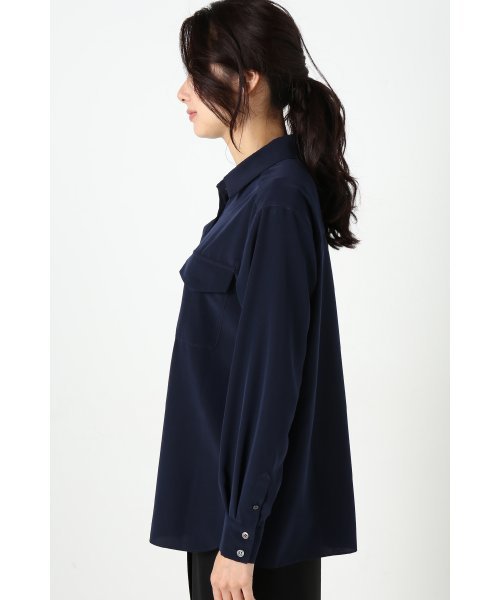 FIGARO Paris(フィガロパリ)の「エフォートレス ミリタリーシャツ◆(シャツ/ブラウス・レディース・ホワイト/ネイビー/カーキ・36/38)」の4枚目の写真