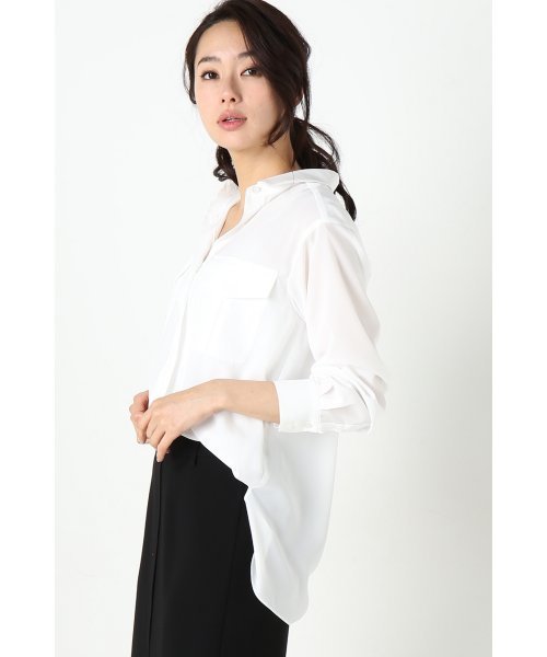 FIGARO Paris(フィガロパリ)の「エフォートレス ミリタリーシャツ◆(シャツ/ブラウス・レディース・ホワイト/ネイビー/カーキ・36/38)」の21枚目の写真