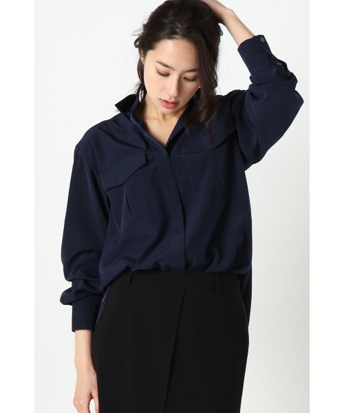 FIGARO Paris(フィガロパリ)の「エフォートレス ミリタリーシャツ◆(シャツ/ブラウス・レディース・ホワイト/ネイビー/カーキ・36/38)」の18枚目の写真