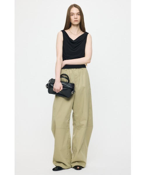 MOUSSY(マウジー)の「CURVE LINE EASY パンツ(スウェットパンツ・レディース・ブラック/カーキ/ホワイト・1/2)」の16枚目の写真