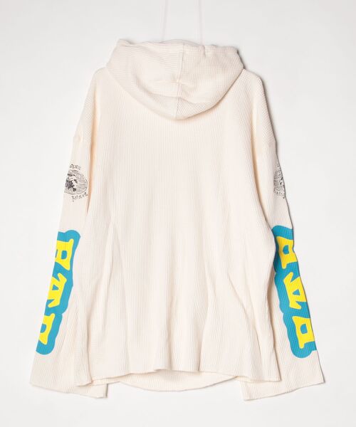 FAF（フェイク アス フラワーズ）の「【FAF】Thermal  Commercial Hoodie（パーカー・メンズ・ブラック/ホワイト・2/3）」の3枚目の写真