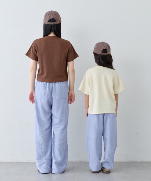 CIAOPANIC TYPY（チャオパニックティピー）の「【KIDS】リブアソート柄TEE【AMALFI】（Tシャツ/カットソー・キッズ・アイボリー/ブラウン・110/130/150）」の9枚目の写真