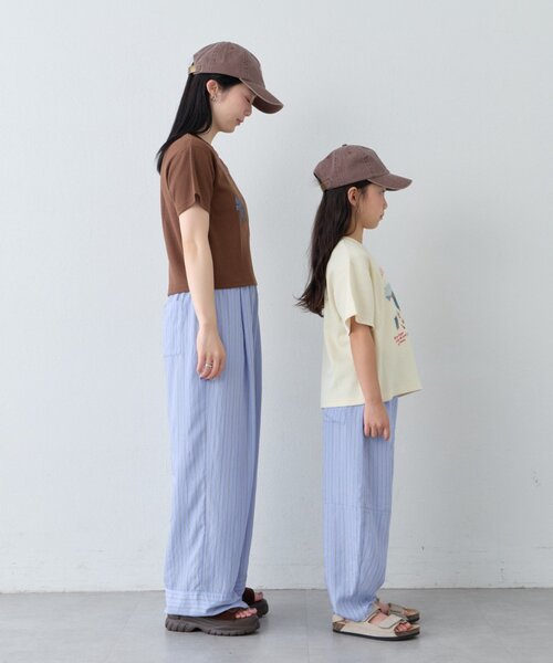 CIAOPANIC TYPY（チャオパニックティピー）の「【KIDS】リブアソート柄TEE【AMALFI】（Tシャツ/カットソー・キッズ・アイボリー/ブラウン・110/130/150）」の10枚目の写真