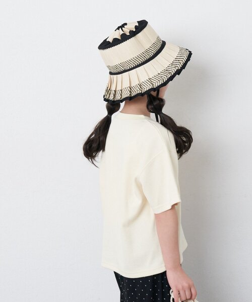 CIAOPANIC TYPY（チャオパニックティピー）の「【KIDS】リブアソート柄TEE【AMALFI】（Tシャツ/カットソー・キッズ・アイボリー/ブラウン・110/130/150）」の14枚目の写真