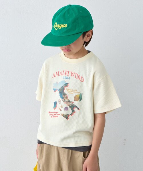 CIAOPANIC TYPY（チャオパニックティピー）の「【KIDS】リブアソート柄TEE【AMALFI】（Tシャツ/カットソー・キッズ・アイボリー/ブラウン・110/130/150）」の19枚目の写真