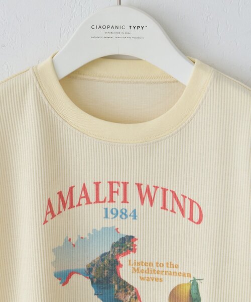 CIAOPANIC TYPY（チャオパニックティピー）の「【KIDS】リブアソート柄TEE【AMALFI】（Tシャツ/カットソー・キッズ・アイボリー/ブラウン・110/130/150）」の21枚目の写真