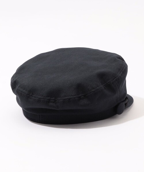 MAISON MICHEL(メゾンミッシェル)の「MAISON MICHEL New Abby Black Cotton キャスケット(ハンチング/ベレー帽・レディース・ブラック・S)」の4枚目の写真