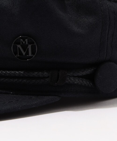 MAISON MICHEL(メゾンミッシェル)の「MAISON MICHEL New Abby Black Cotton キャスケット(ハンチング/ベレー帽・レディース・ブラック・S)」の6枚目の写真