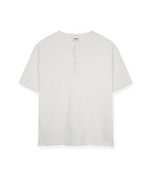 エロノワッフルヘンリーネック半袖Tシャツ3カラー [ANSR_1001]