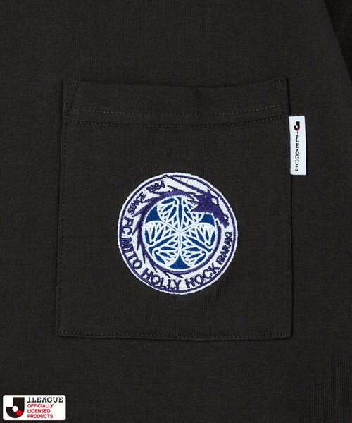 FREAK'S STORE(フリークスストア)の「J.LEAGUE × FREAK’S STORE 別注SUPPORTERS SHORT SLEEVE TEE【水戸ホーリーホック】/Jリーグ別注 Tシャツ(Tシャツ/カットソー・メンズ・ホワイト/チャコールグレー・MEDIUM/SMALL/X-LARGE/LARGE)」の5枚目の写真