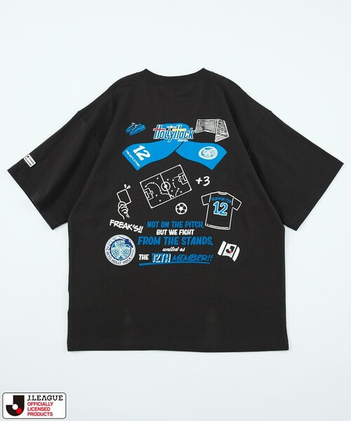 FREAK'S STORE(フリークスストア)の「J.LEAGUE × FREAK’S STORE 別注SUPPORTERS SHORT SLEEVE TEE【水戸ホーリーホック】/Jリーグ別注 Tシャツ(Tシャツ/カットソー・メンズ・ホワイト/チャコールグレー・MEDIUM/SMALL/X-LARGE/LARGE)」の11枚目の写真
