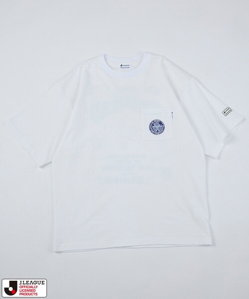 FREAK'S STORE(フリークスストア)の「J.LEAGUE × FREAK’S STORE 別注SUPPORTERS SHORT SLEEVE TEE【水戸ホーリーホック】/Jリーグ別注 Tシャツ(Tシャツ/カットソー・メンズ・ホワイト/チャコールグレー・MEDIUM/SMALL/X-LARGE/LARGE)」の14枚目の写真