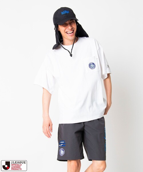 FREAK'S STORE(フリークスストア)の「J.LEAGUE × FREAK’S STORE 別注SUPPORTERS SHORT SLEEVE TEE【水戸ホーリーホック】/Jリーグ別注 Tシャツ(Tシャツ/カットソー・メンズ・ホワイト/チャコールグレー・MEDIUM/SMALL/X-LARGE/LARGE)」の17枚目の写真