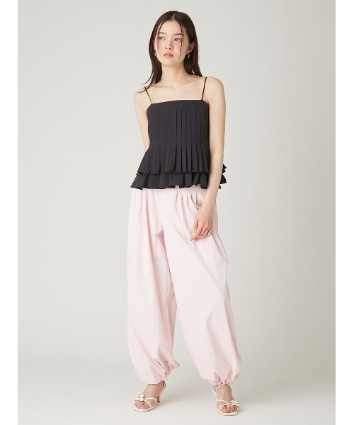 FRAY I.D(フレイアイディー)の「タックデザインバルーンパンツ/ウォッシャブル(その他パンツ・レディース・グレー/ホワイト/ピンク・0/1)」の12枚目の写真