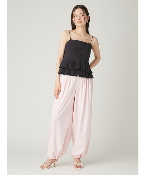 FRAY I.D(フレイアイディー)の「タックデザインバルーンパンツ/ウォッシャブル(その他パンツ・レディース・グレー/ホワイト/ピンク・0/1)」の13枚目の写真