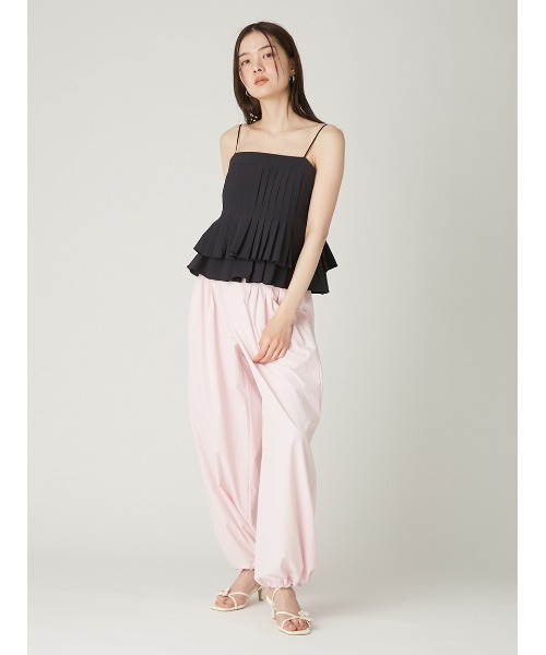 FRAY I.D(フレイアイディー)の「タックデザインバルーンパンツ/ウォッシャブル(その他パンツ・レディース・グレー/ホワイト/ピンク・0/1)」の14枚目の写真