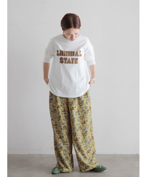 FIL DE FER(フィルデフェール)の「スター箔ロゴプリント ロンTEE(Tシャツ/カットソー・レディース・ホワイト/パープル/グレー・FREE)」の9枚目の写真