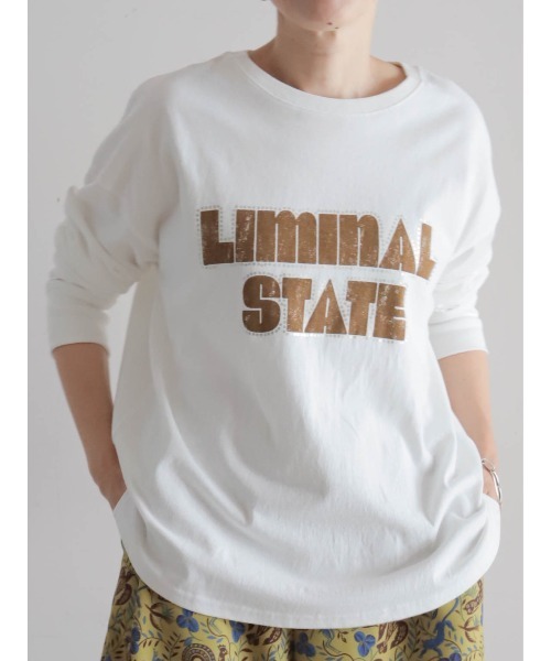 FIL DE FER(フィルデフェール)の「スター箔ロゴプリント ロンTEE(Tシャツ/カットソー・レディース・ホワイト/パープル/グレー・FREE)」の4枚目の写真