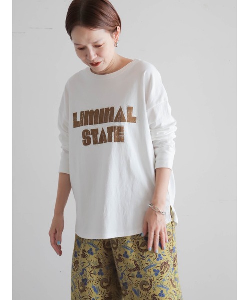 FIL DE FER(フィルデフェール)の「スター箔ロゴプリント ロンTEE(Tシャツ/カットソー・レディース・ホワイト/パープル/グレー・FREE)」の6枚目の写真