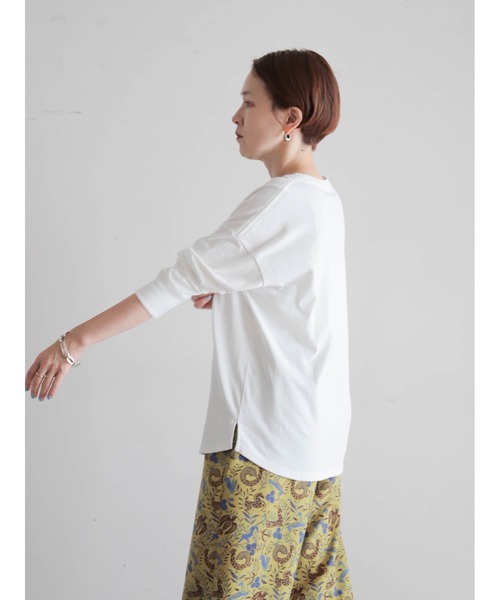 FIL DE FER(フィルデフェール)の「スター箔ロゴプリント ロンTEE(Tシャツ/カットソー・レディース・ホワイト/パープル/グレー・FREE)」の7枚目の写真