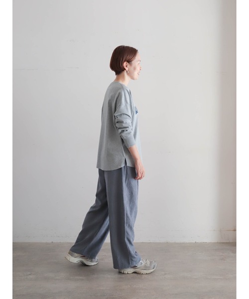 FIL DE FER(フィルデフェール)の「スター箔ロゴプリント ロンTEE(Tシャツ/カットソー・レディース・ホワイト/パープル/グレー・FREE)」の22枚目の写真