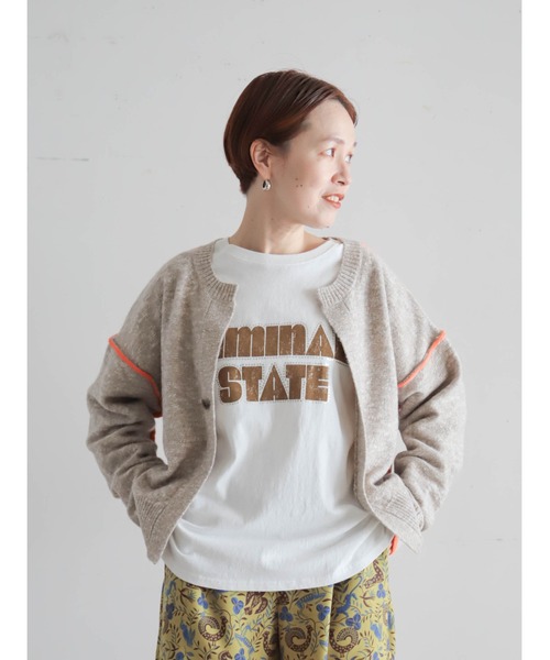 FIL DE FER(フィルデフェール)の「スター箔ロゴプリント ロンTEE(Tシャツ/カットソー・レディース・ホワイト/パープル/グレー・FREE)」の12枚目の写真