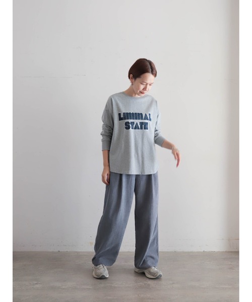 FIL DE FER(フィルデフェール)の「スター箔ロゴプリント ロンTEE(Tシャツ/カットソー・レディース・ホワイト/パープル/グレー・FREE)」の20枚目の写真