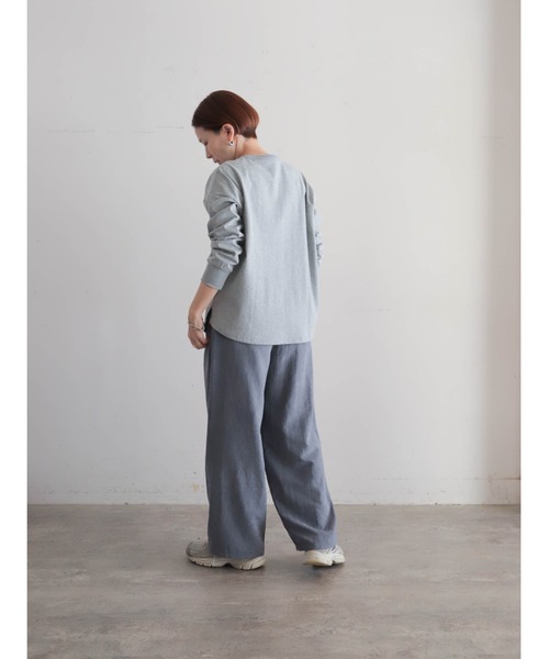 FIL DE FER(フィルデフェール)の「スター箔ロゴプリント ロンTEE(Tシャツ/カットソー・レディース・ホワイト/パープル/グレー・FREE)」の21枚目の写真