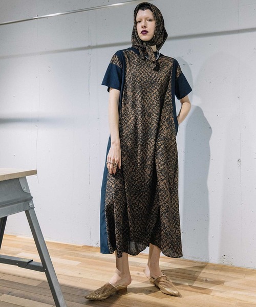 MARECHAL TERRE(マルシャルテル)の「2way Aラインドレス(ワンピース・レディース・ネイビー/ブラック/ライトグレー・MEDIUM)」の4枚目の写真