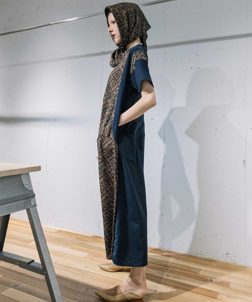MARECHAL TERRE(マルシャルテル)の「2way Aラインドレス(ワンピース・レディース・ネイビー/ブラック/ライトグレー・MEDIUM)」の5枚目の写真