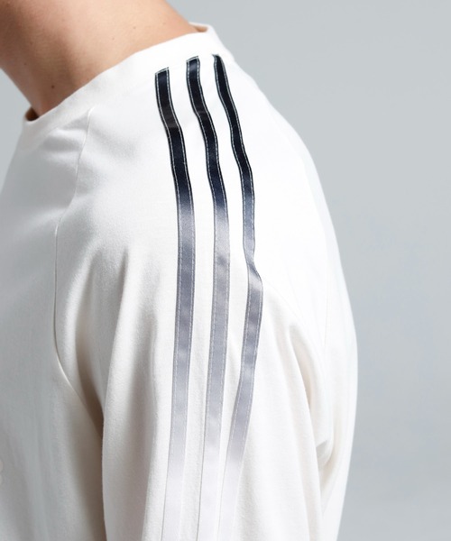 Y-3（ワイスリー）の「Y-3 OVERSIZED GRADIENT STRIPES LONG SLEEVE TEE（Tシャツ/カットソー・メンズ・ホワイト系その他・LARGE/MEDIUM/X-SMALL/X-LARGE/SMALL/XX-LARGE）」の4枚目の写真