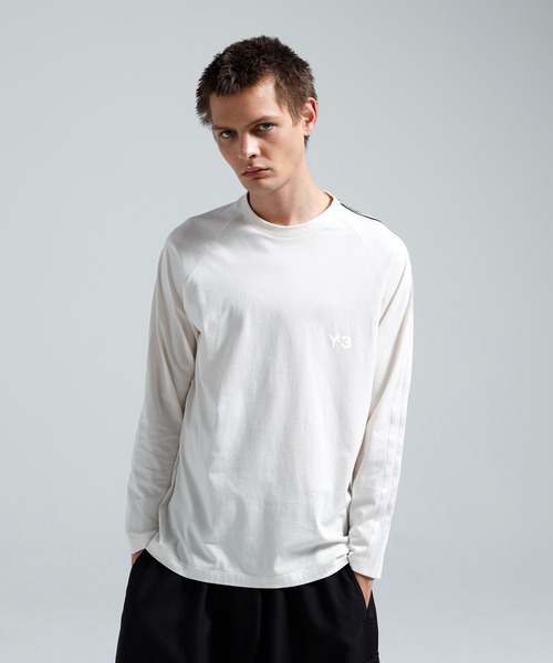 Y-3（ワイスリー）の「Y-3 OVERSIZED GRADIENT STRIPES LONG SLEEVE TEE（Tシャツ/カットソー・メンズ・ホワイト系その他・LARGE/MEDIUM/X-SMALL/X-LARGE/SMALL/XX-LARGE）」の3枚目の写真
